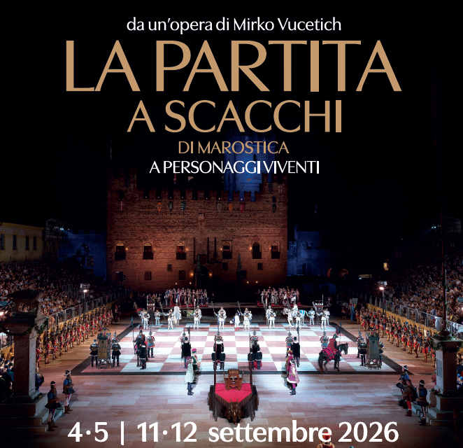 Sono ufficialmente aperte da oggi le prevendite per la nuova edizione della celebre Partita a Scacchi di Marostica a personaggi viventi, in programma nel suggestivo scenario della Piazza degli Scacchi di Marostica.